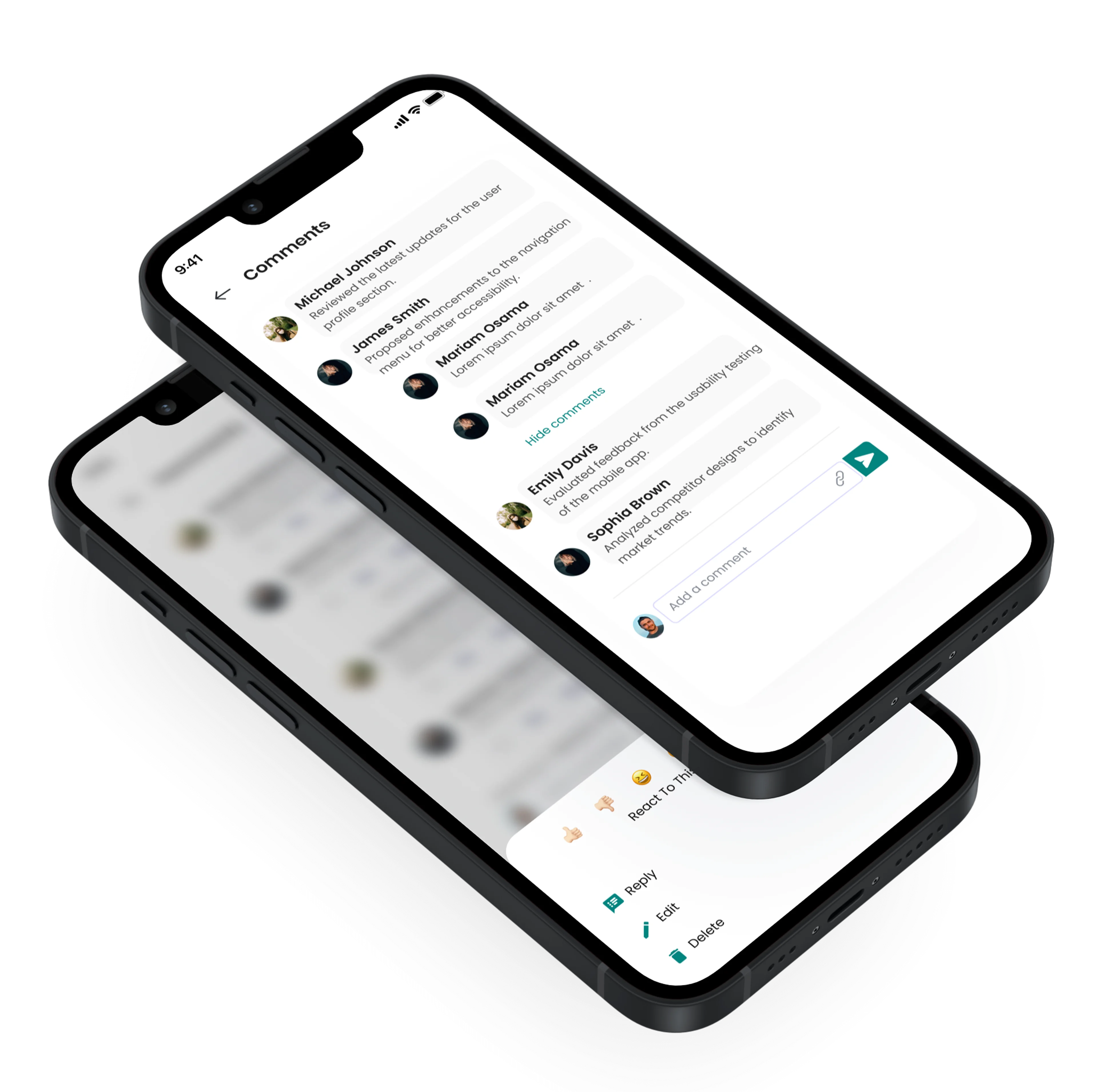 Comments that live with the work—not around it.